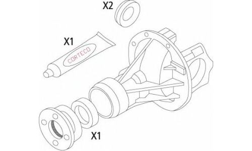 Комплект прокладок, дифференциал | перед Corteco, арт. 19536212