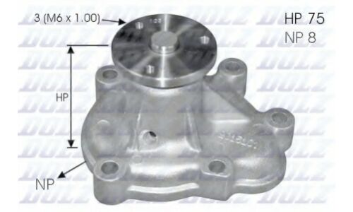 Водяной насос (помпа) системы охлаждения Dolz, арт. O-144