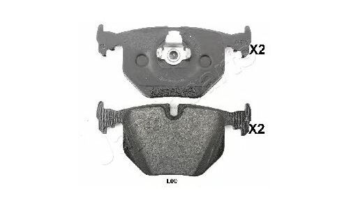Колодки тормозные дисковые Japan Parts, задние, комплект на ось (4 шт), арт. PP-L00AF