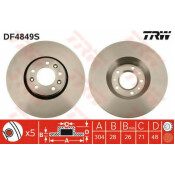 Диск тормозной TRW, передний, арт. DF4849S