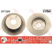 Диск тормозной TRW, арт. DF7369