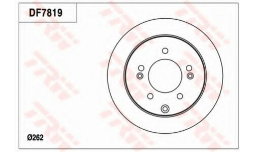 Диск тормозной TRW, задний, арт. DF7819
