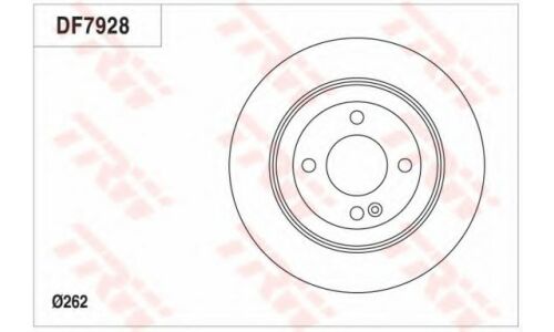 Диск тормозной | зад TRW DF7928