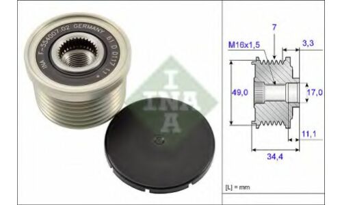 Механизм свободного хода генератора INA, арт. 535 0164 10