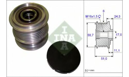 Механизм свободного хода генератора INA, арт. 535 0200 10