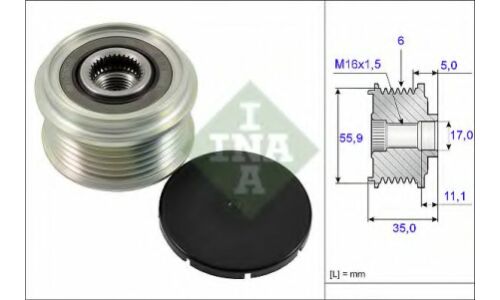 Механизм свободного хода генератора INA, арт. 535 0222 10