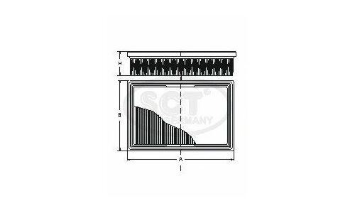 Фильтр воздушный SCT Germany, арт. SB 2193