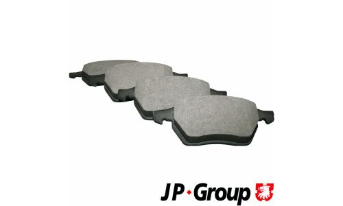 Колодки тормозные дисковые JP Group, передние, комплект на ось (4 шт), арт. 1163604810