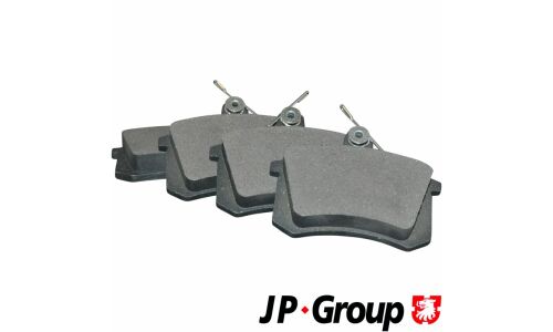Колодки тормозные дисковые JP Group, задние, комплект на ось (4 шт), арт. 1163705810