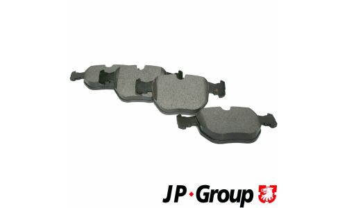 Колодки тормозные дисковые JP Group, передние, комплект на ось (4 шт), арт. 1463600810