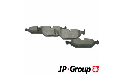 Колодки тормозные дисковые JP Group, задние, комплект на ось (4 шт), арт. 1463700310