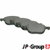Колодки тормозные дисковые JP Group, передние, комплект на ось (4 шт), арт. 1563600110