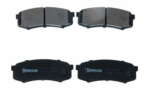 Колодки тормозные дисковые Stellox, задние, для Toyota Land Cruiser, комплект на ось (4 шт), арт. 424 004B-SX