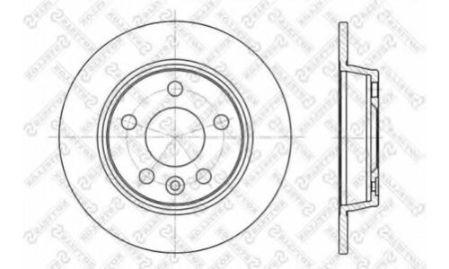 Диск тормозной Stellox, задний, правый/левый, 1 шт, арт. 6020-2546-SX