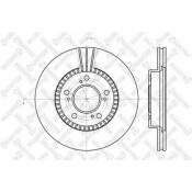 Диск тормозной Stellox, передний, правый/левый, для Honda CR-V / Prelude, 1 шт, арт. 6020-2622V-SX