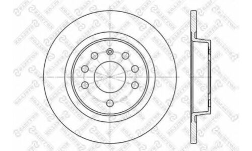 Диск тормозной Stellox, задний, правый/левый, для Opel Vectra, 1 шт, арт. 6020-3646-SX