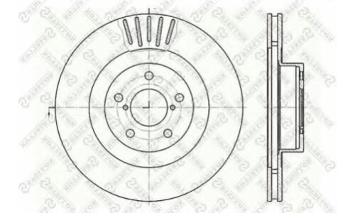 Диск тормозной передний Stellox, арт. 6020-4412V-SX