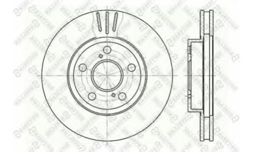 Диск тормозной передний Stellox, арт. 6020-4539V-SX