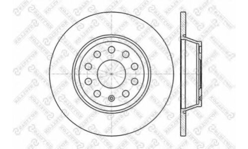 Диск тормозной Stellox, задний, правый/левый, для Mitsubishi Carisma, 1 шт, арт. 6020-4840-SX