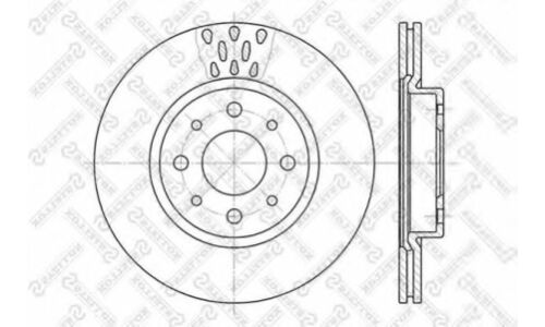 Диск торм. пер. Fiat Brava 1.6-2.0 92> | перед Stellox, арт. 6020-9921V-SX
