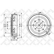 Барабан тормозной Stellox, арт. 6025-2309-SX