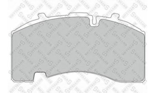 Колодки тормозные дисковые Stellox, передние, комплект на ось (4 шт), арт. 85-11430-SX