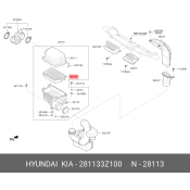 Фильтр воздушный Hyundai/Kia, арт. 28113-3Z100