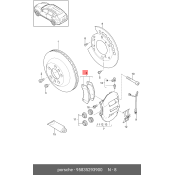 Колодки тормозные дисковые | зад Porsche, арт. 958.352.93900