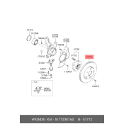 Диск тормозной передний HYUNDAI Tucson | прав/лев Hyundai/Kia, арт. 517123K160