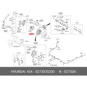 Ступица колеса | зад лев Hyundai/Kia, арт. 52730-3S200