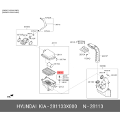 Фильтр воздушный Hyundai/Kia, арт. 28113-3X000
