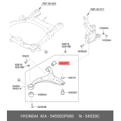 Сайлентблок переднего рычага Hyundai/Kia, арт. 545502P000