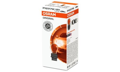 Лампа Osram Original Line PY27/7W (W2.5x16q, S25), 12В, 27/7Вт, оранжевая, 1 шт, арт. 3757AK