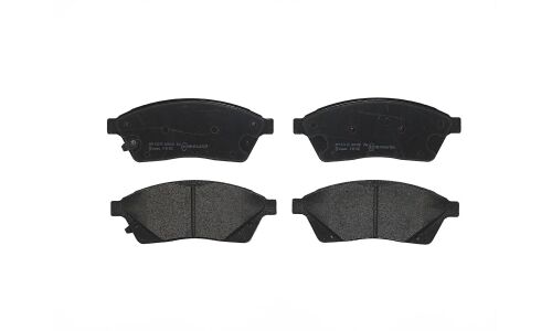 Колодки тормозные дисковые Brembo, комплект на ось (4 шт), арт. P09010