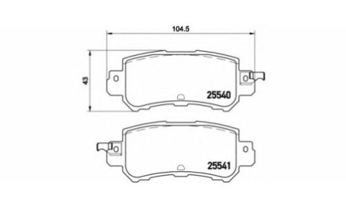 Колодки тормозные Brembo дисковые, арт. P49047
