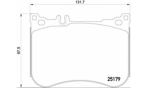 Колодки тормозные Brembo дисковые, арт. P50095
