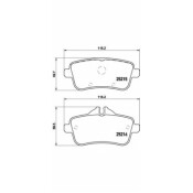 Колодки тормозные Brembo дисковые, арт. P50100