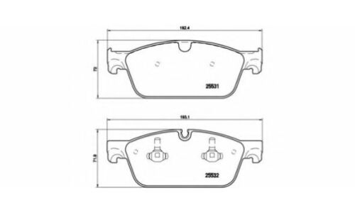 Колодки тормозные Brembo дисковые, арт. P50102
