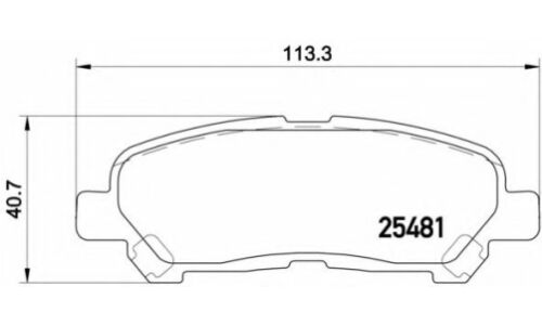 Колодки тормозные Brembo дисковые, арт. P83138