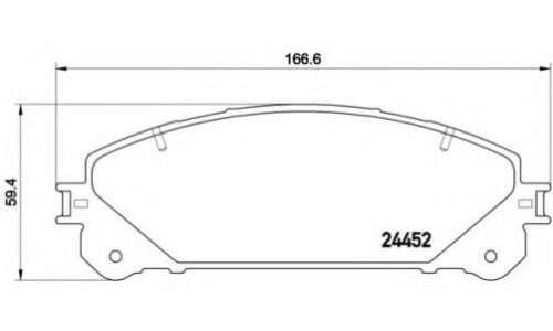 Колодки тормозные Brembo дисковые, арт. P83145