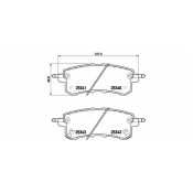 Колодки тормозные Brembo дисковые, арт. P56082
