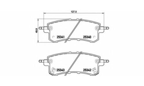 Колодки тормозные Brembo дисковые, арт. P56082