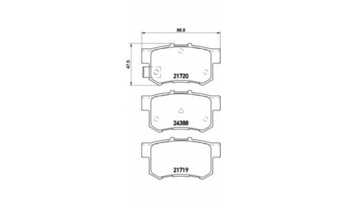Колодки тормозные Brembo дисковые, арт. P79027