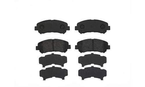 Колодки тормозные дисковые Brembo, комплект на ось (4 шт), арт. P79028