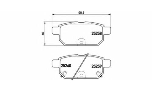 Колодки тормозные дисковые Brembo, комплект на ось (4 шт), арт. P79029