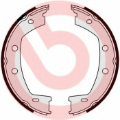 Колодки тормозные барабанные Brembo, комплект на ось (4 шт), арт. S44508