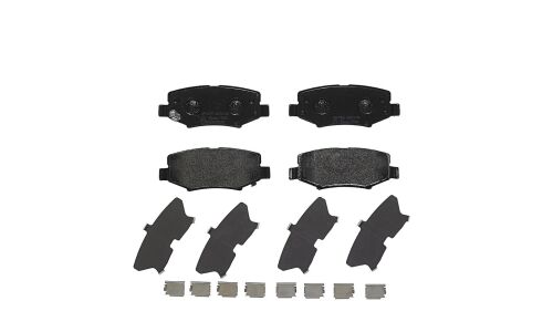 Колодки тормозные дисковые Brembo, комплект на ось (4 шт), арт. P18024