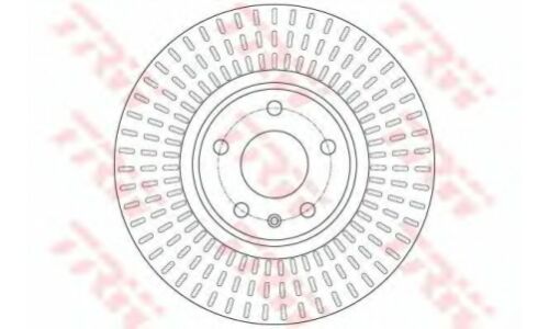 Диск тормозной TRW, передний, арт. DF6148