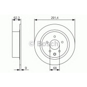 Диск тормозной | зад Bosch, арт. 0 986 479 R14