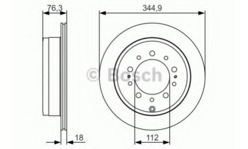 Диск тормозной Bosch, арт. 0 986 479 R32